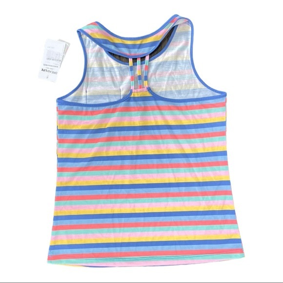 DREAM ANGELS Girls Racerback Striped Tank Top - Size 7/8 - Picture 2 of 2